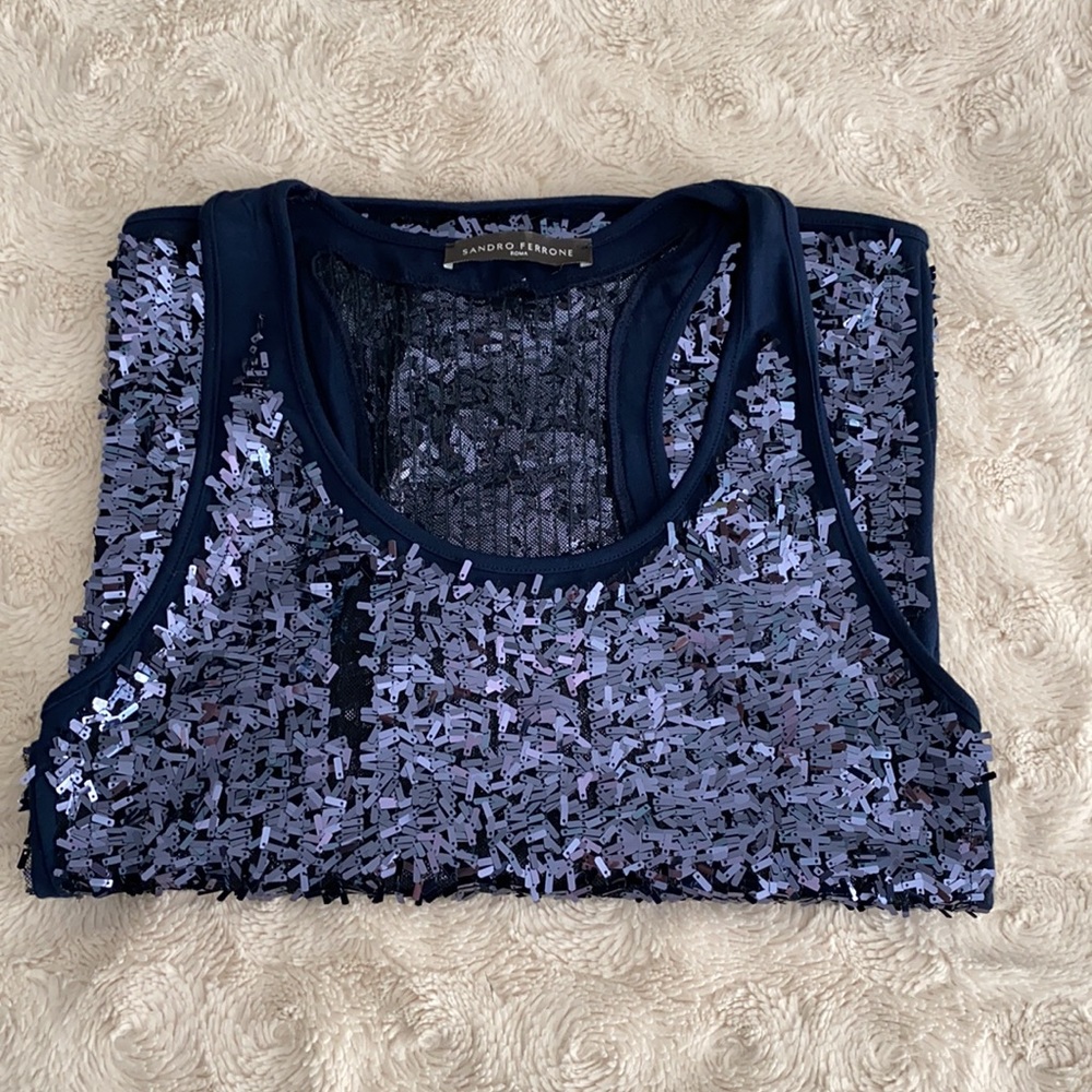Sandro Ferrone Sequin Top